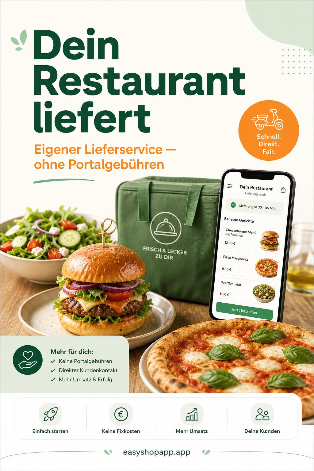 Flyer „Restaurant-Lieferservice“